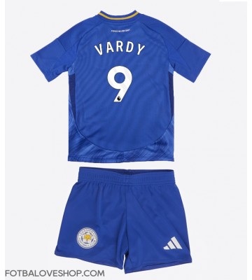 Leicester City Jamie Vardy #9 Dětské Domácí Dres 2024-25 Krátký Rukáv (+ trenýrky)